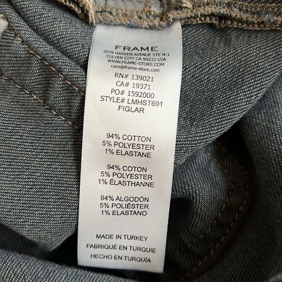 Frame The Straight Jeans in Figlar Size 34 - Picture 9 of 9